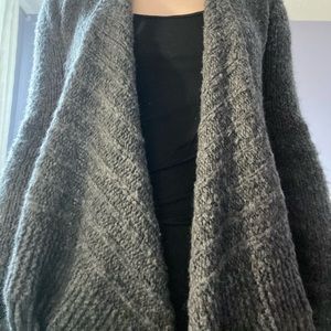 Gray cardigan